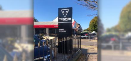 Triumph totem sign.